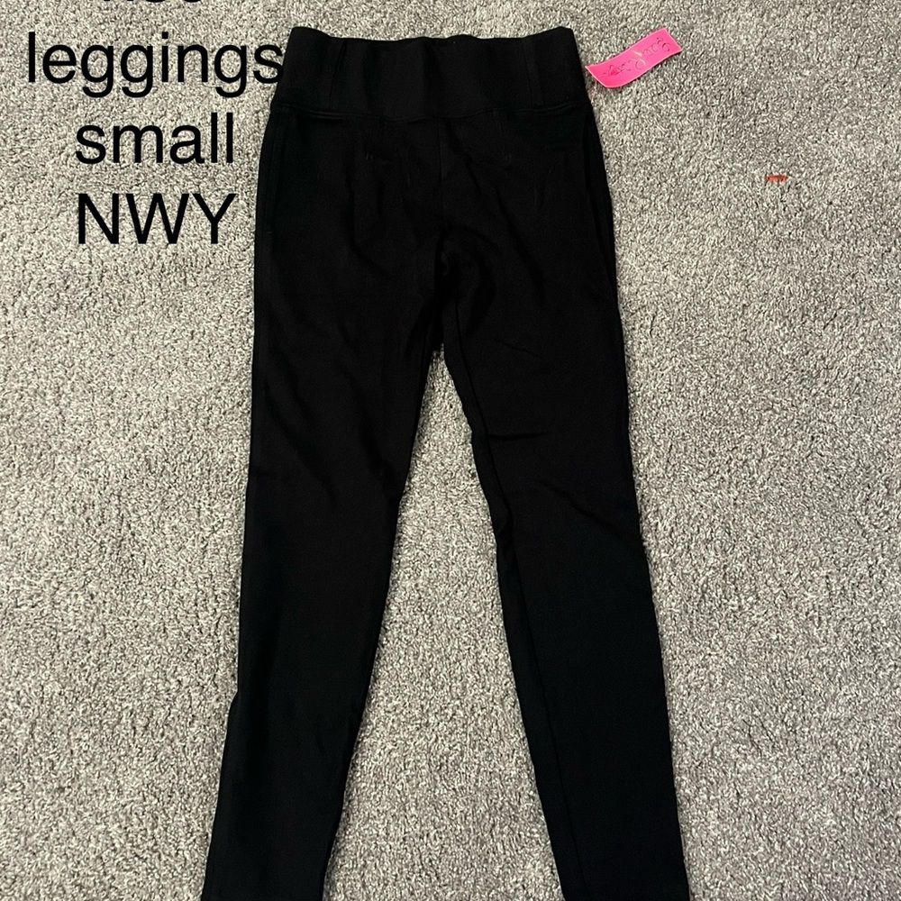 Mia High Rise Black Leggings (new)